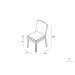 Harmonia Living Urbana Armless Dining Chair - Specifications