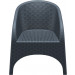 Compamia Aruba Wicker Lounge Chair Pair - Dark Gray