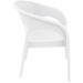 Compamia Panama Wicker Dining Chair Pair - White