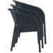 Compamia Panama Wicker Dining Chair Pair - Dark Gray