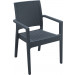Compamia Ibiza Wicker Dining Chair Pair - Dark Gray