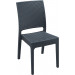 Compamia Florida Wicker Armless Dining Chair Pair - Dark Gray