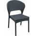 Compamia Daytona Wicker Dining Chair Pair - Dark Gray