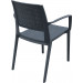 Compamia Capri Wicker Dining Chair Pair - Dark Gray