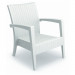 Compamia Miami Wicker Lounge Chair Pair - White