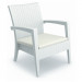 Compamia Miami Wicker Lounge Chair Pair - White