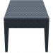 Compamia Miami Rectangular Wicker Coffee Table - Dark Gray