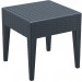 Compamia Miami Square Wicker End Table - Dark Gray