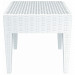 Compamia Miami Square Wicker End Table - White