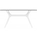 Compamia Ibiza 55" Rectangular Wicker Dining Table - White