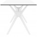 Compamia Ibiza 55" Rectangular Wicker Dining Table - White