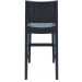 Compamia Jamaica Wicker Bar Chair Pair - Dark Gray