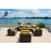 Vida Outdoor Pacific 10 Piece Wicker Sectional Set - Palm