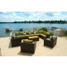 Vida Outdoor Pacific 13 Piece Wicker Sectional Set - Palm