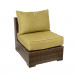Vida Outdoor Pacific Armless Wicker Lounge Chair - Palm