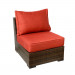 Vida Outdoor Pacific Armless Wicker Lounge Chair - Terracotta